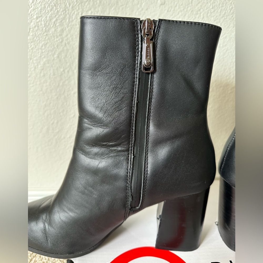Black Leather Blondo Indi Waterproof Bootie - Picture 4 of 9